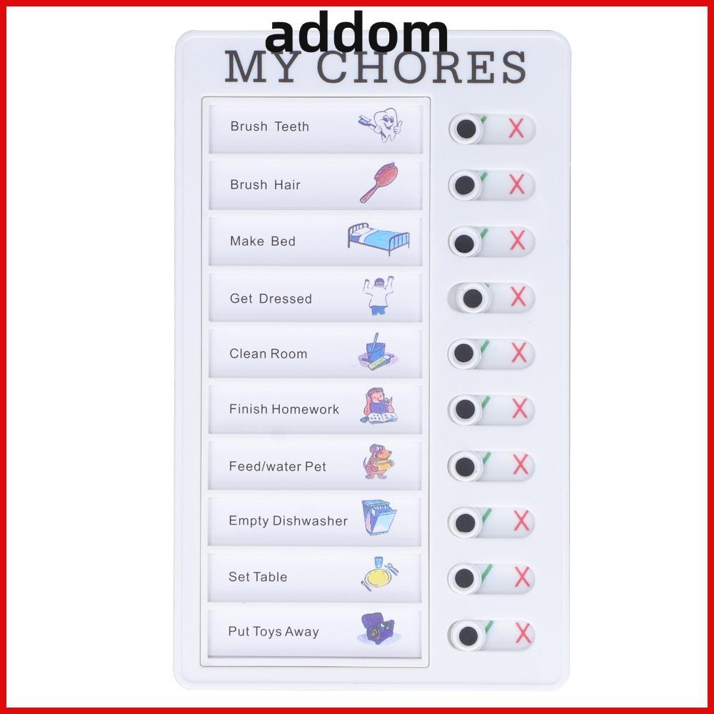 ADDOM กระดานบันทึกแบบใช้ซ้ําได้, Erasable ในครัวเรือน Chore Planner, Stylish Wall-mountable Multi-fo