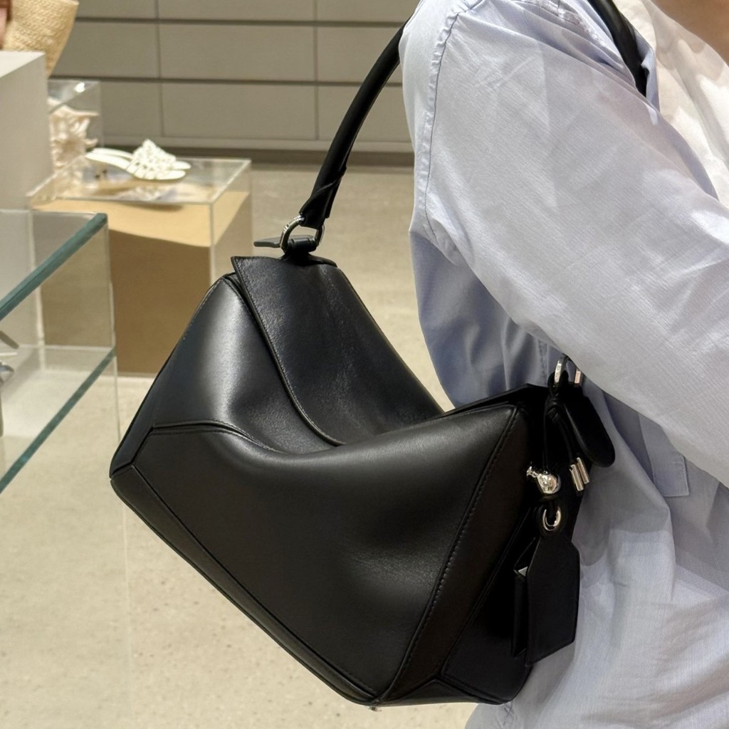 CHELSEA-Puzzle Geometric Bag Underarm Bag First Layer Cowhide Shoulder Messenger Pillow Bag