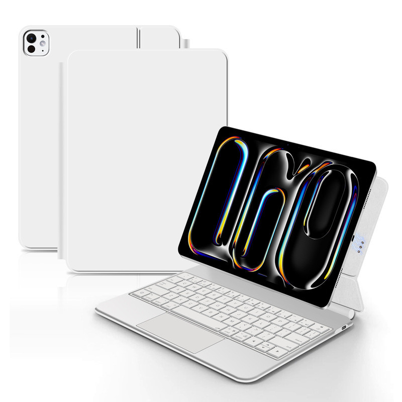 เคสคีย์บอร์ด Magic Keyboard แบบเชื่อมต่อโดยตรง เหมาะสำหรับ iPad Pro/Air พร้อมพอโลพินสำหรับคีย์บอร์ด 