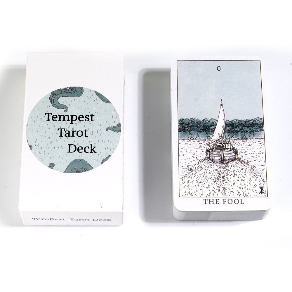 Tempest tarot Deck Tempest Deck Card 10.3x6 ซม.เกมกระดานการ์ดเกม 78 ชิ้น