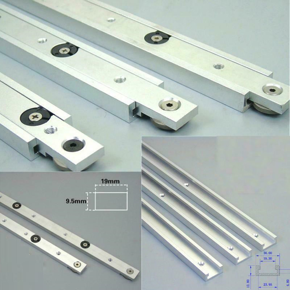[ES] ❀อลูมิเนียมอัลลอยด์ T-tracks Slot Miter Track และ Miter Bar Slider Table Saw Miter
