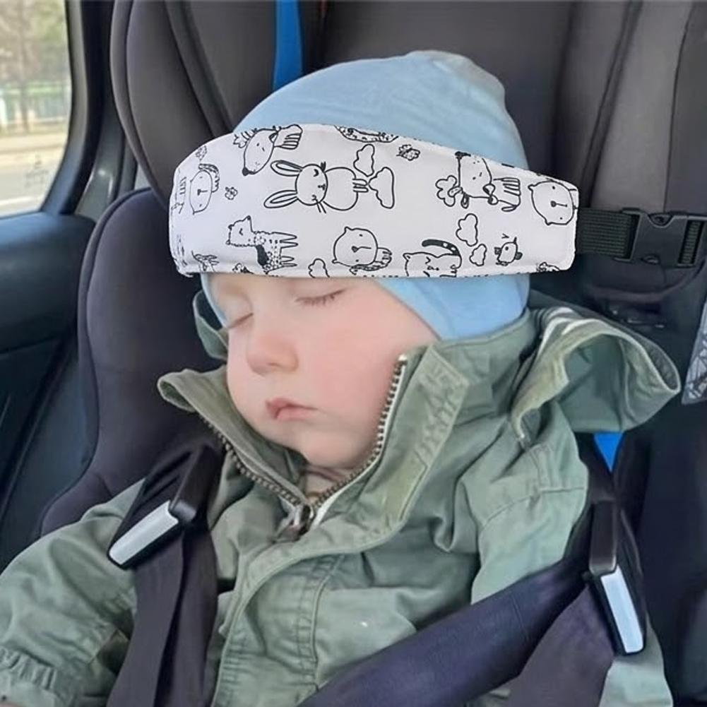 สายรัดพยุงศีรษะเด็ก ที่นั่งเด็กในรถยนต์ Headrest Head Support Mask Strap Assist Eye Sleep U4t9 LENZM