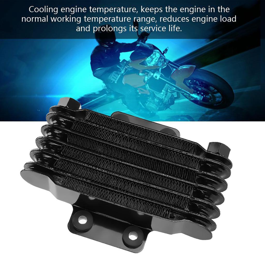 รถจักรยานยนต์น้ํามัน Cooler อลูมิเนียม 85ml เครื่องยนต์ Cooling หม้อน้ําสําหรับ 100CC-250CC Dirt Bik