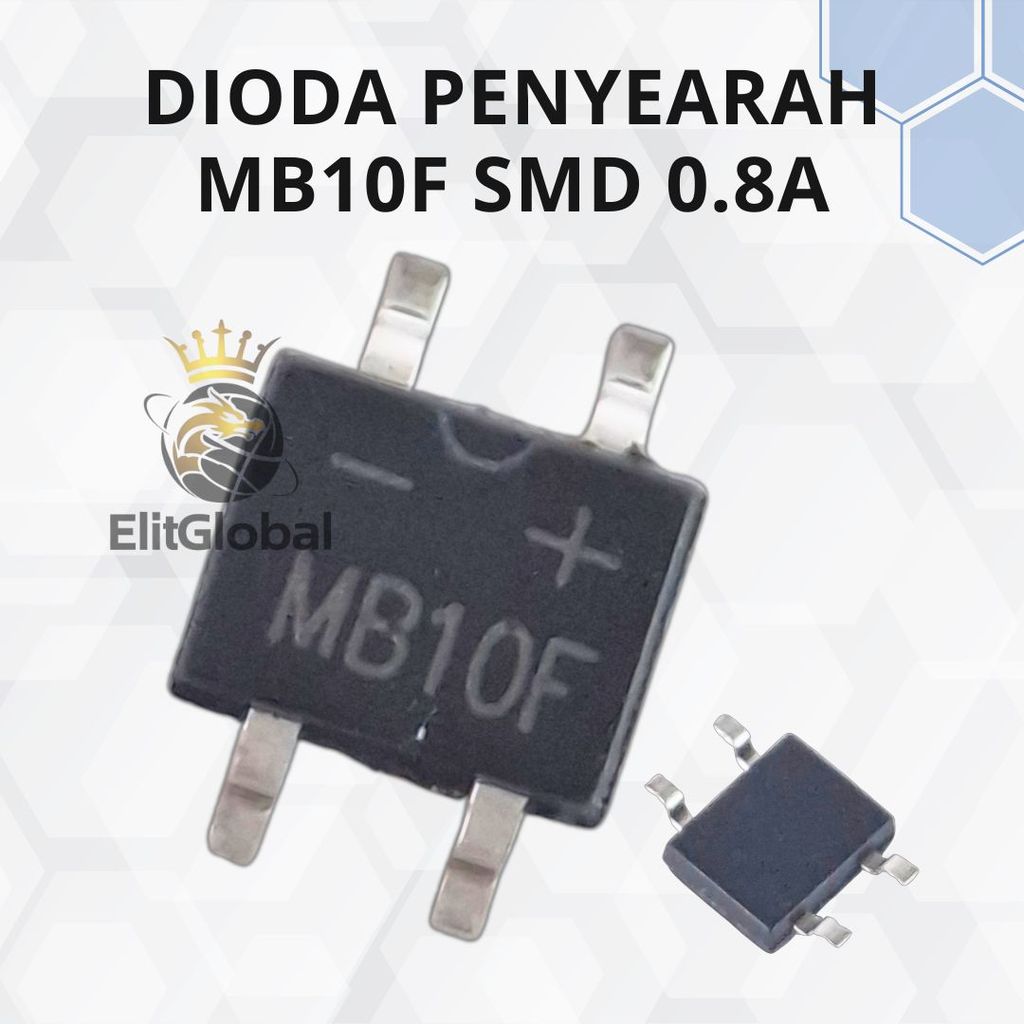 MB10F Surface Mount Bridge Rectifier Diode 0.8A 1000V ไดโอด Rectifier Matrix อุปกรณ์เสริม