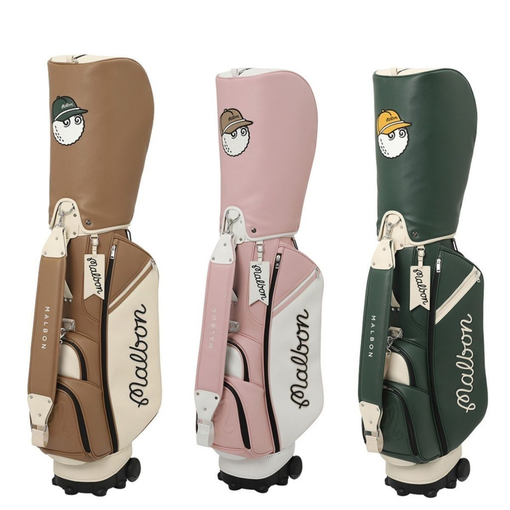 ใหม่เกาหลี MLBON Golf Club Bag Trolley กันน้ําน้ําหนักเบา Unisex Wheeled Club Bag ok