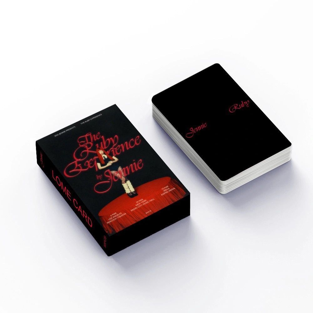 55 แผ่น BP Ink JENNIE RUBY Photocard LIKE JENNIE Jin Ji Ni คอลเลกชันการ์ด สินค้าแฟนทําล่าสุด