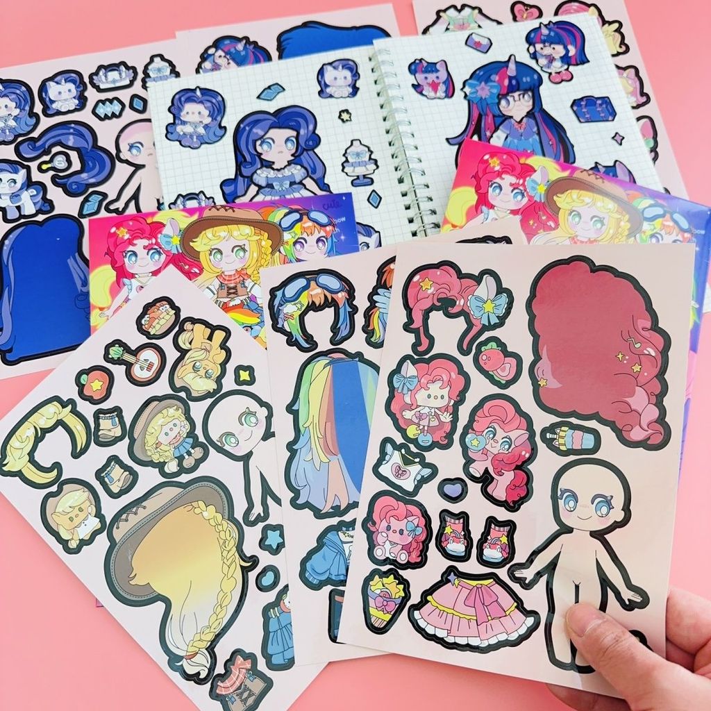 สติ๊กเกอร์แต่งตัวแบบตัดฟรี Rhythm Box Wonderful Cute Can Escape Fright Night Sanrio My Little Pony S
