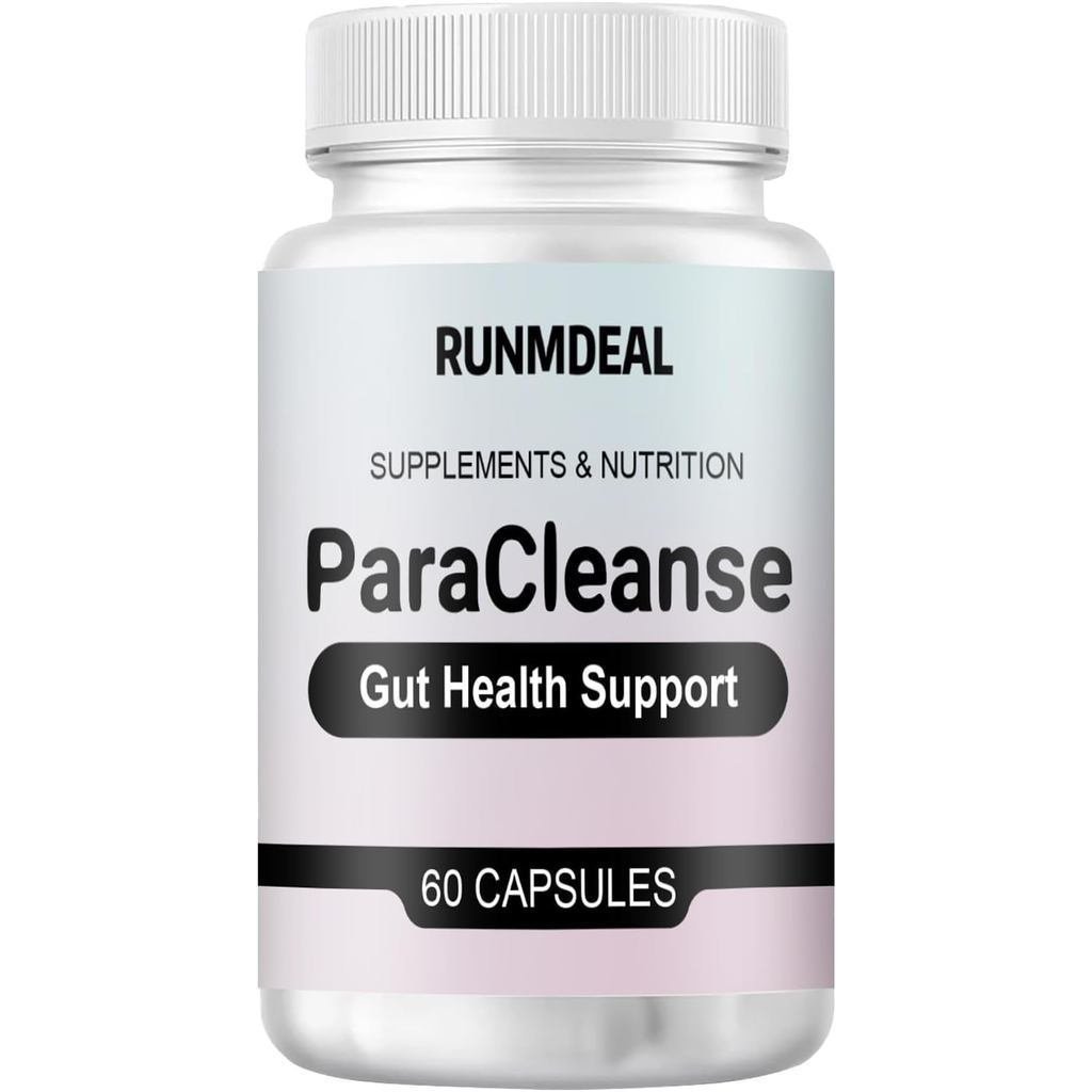 Runmdeal Gut Cleanse - Gut Cleanser Colon Support , Colon Cleanse for Women & Men, สูตร Non-GMO, 60 