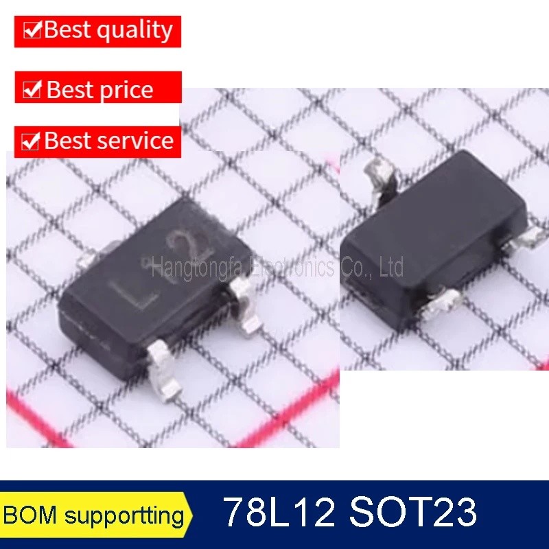 10 ชิ้น/ล็อต L78L12 78L12 SOT23 MARKING L12 L78L05 L05 L78L6 L06 SMD แรงดันไฟฟ้าเสถียรหลอดใหม่
