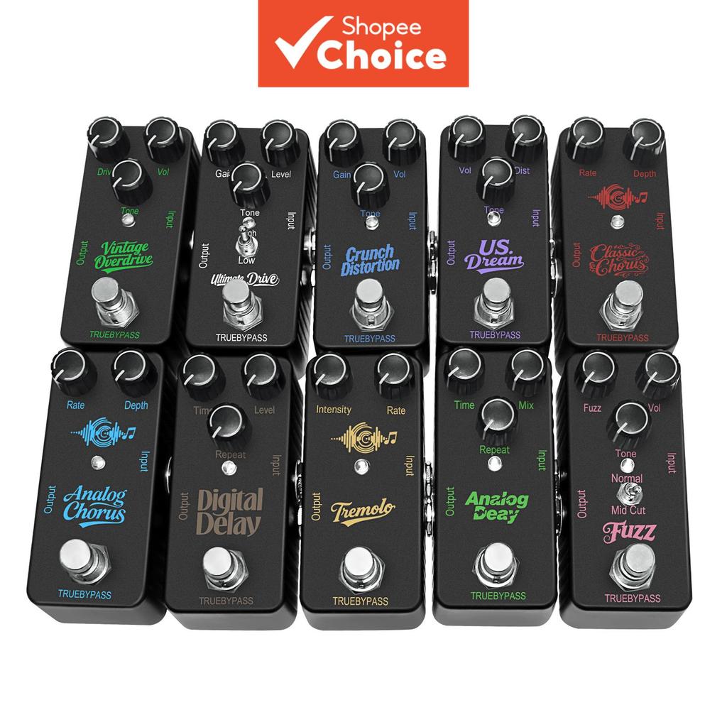 Mini single-block แบบพกพาเอฟเฟกต์เหยียบ 9V American Dream vintage overdrive สุดยอดไดรฟ์กีตาร์เอฟเฟกต์เหยียบ DC แหล่งจ่ายไฟ lossless true bypass design