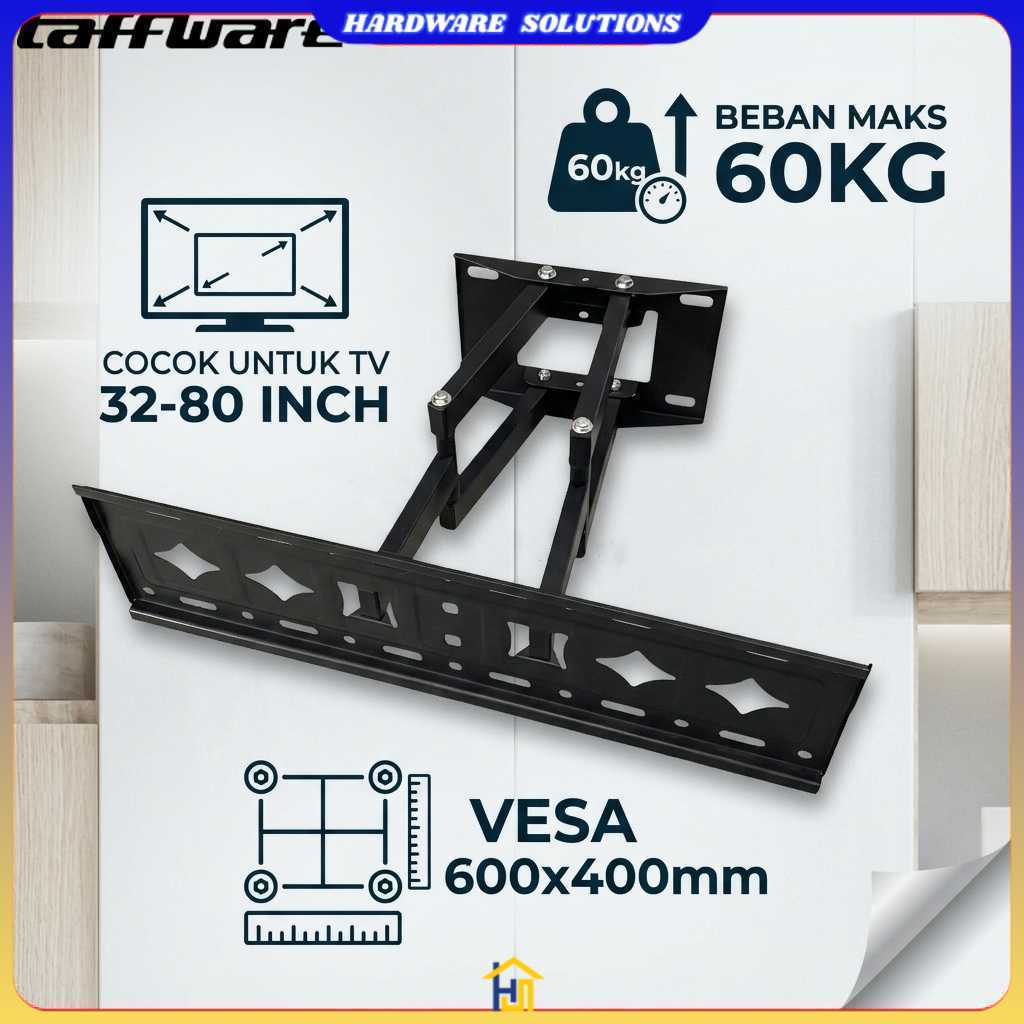 Taffia TV Wall Mount Bracket VESA 600x400 สําหรับทีวี 32-80 นิ้ว - SH-80