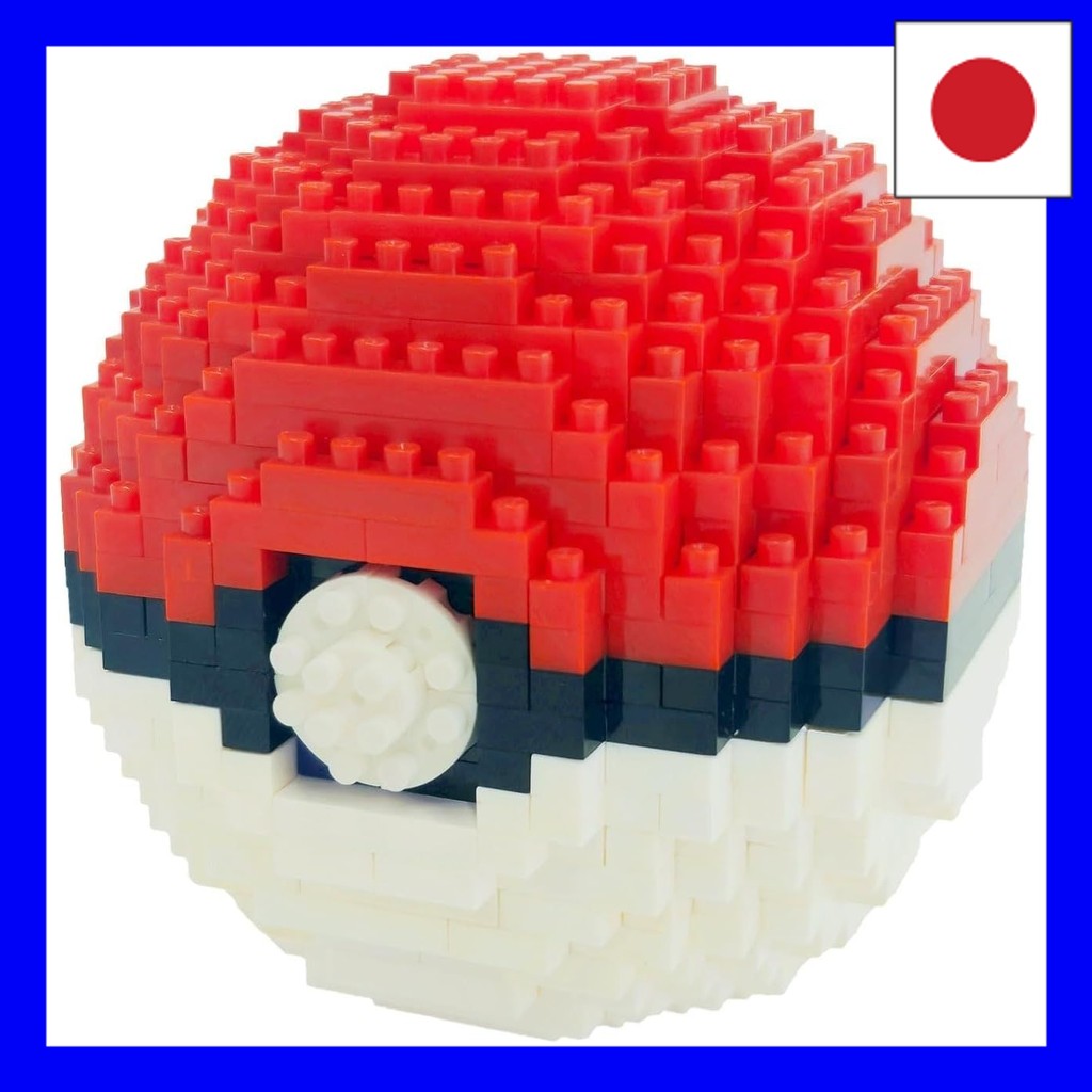 Kawada Nanoblock Pokemon Collection Stand Monster Ball NBPM_112 4.5 x 14 x 21cm 12 years old and up 