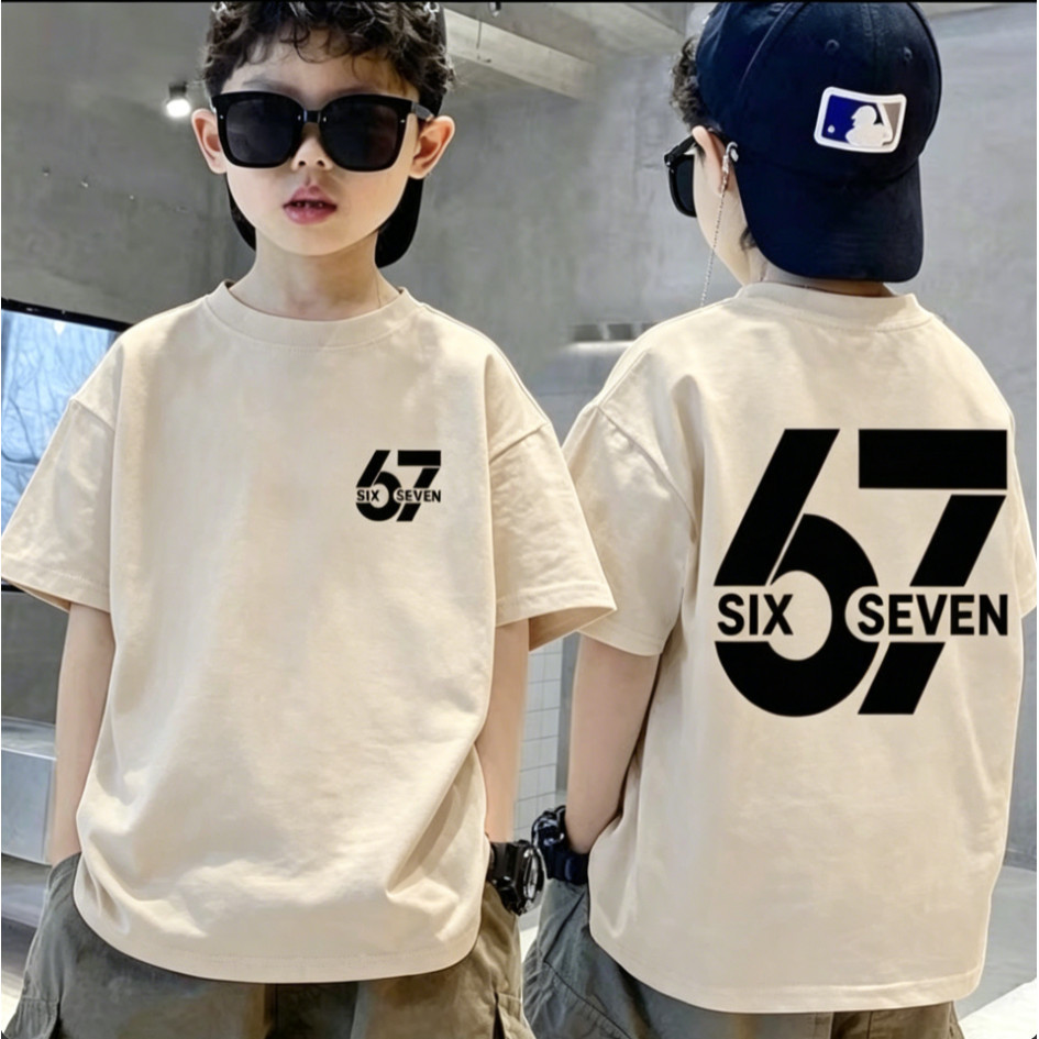 [จัดส่งภายใน 24 ชั่วโมง] เสื้อยืดเด็ก / เสื้อผ้าฤดูร้อนคอกลมระบายอากาศแขนสั้น / สไตล์อนิเมะน่ารัก / ไซส์ 90-150 cod