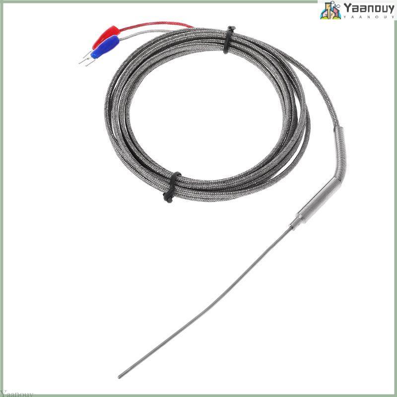 YAA 2m K Type Professional Thermocouple สแตนเลส 1 5 มม. Probe เซ็นเซอร์ควบคุมอุณหภูมิ