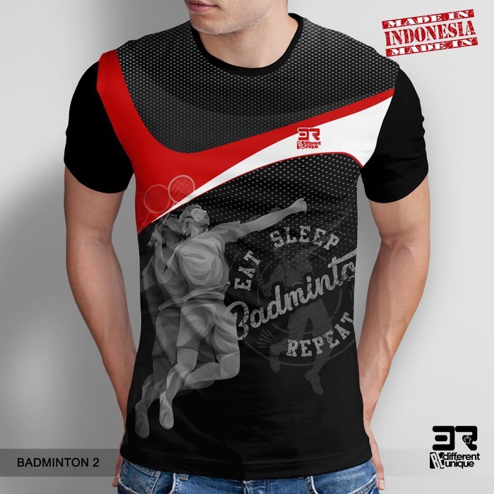 คุณภาพสูง Street สไตล์ HD 3D พิมพ์แบดมินตัน 2 เสื้อยืดกีฬา, Unisex ผู้ใหญ่กีฬา Casual Jersey, ที่ยอด