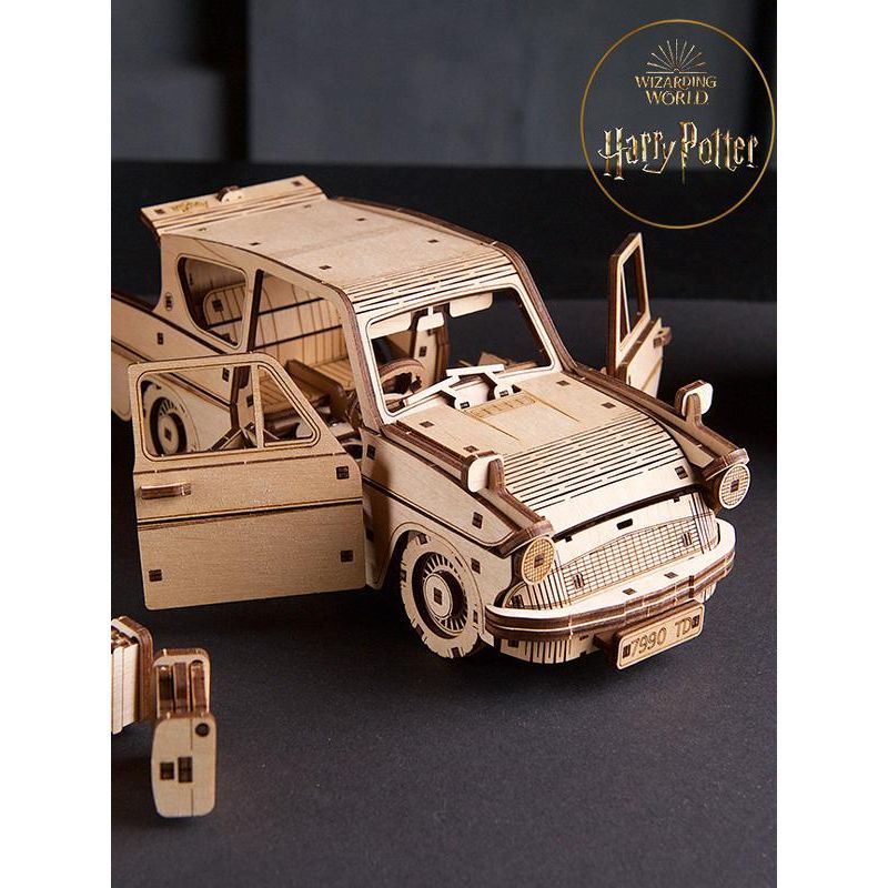 UGEARS Harry Potter สินค้าแบรนด์ร่วม Ford Anglia ความเร็วรุ่นไม้ปริศนาสามมิติของเล่น