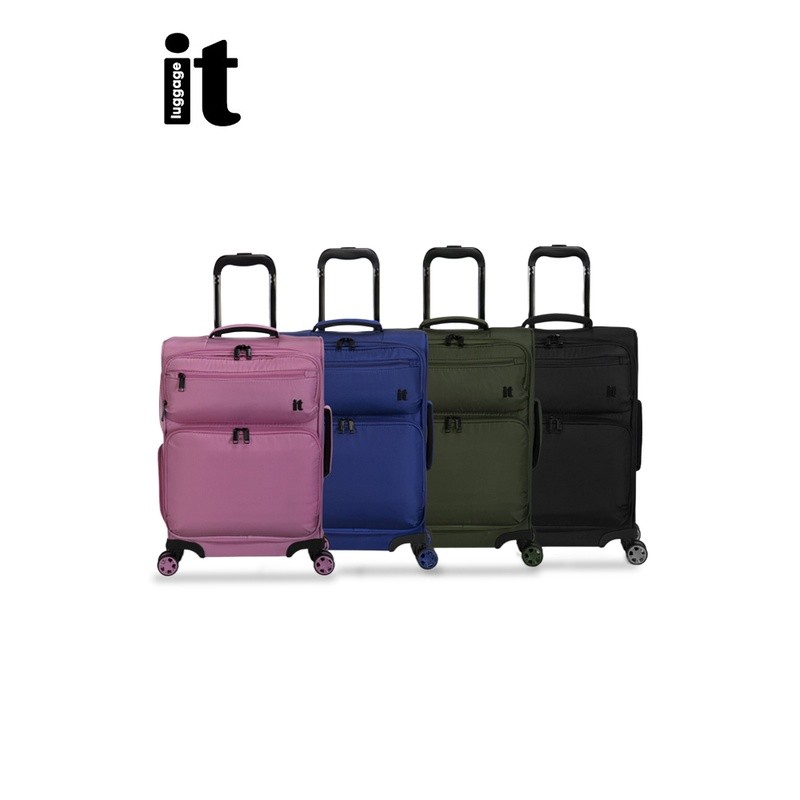 กระเป๋าเดินทาง IT Luggage/กระเป๋าเดินทางผ้าอ็อกซ์ฟอร์ดขนาด 18 นิ้ว พร้อมที่นั่ง ล้อหมุนอเนกประสงค์ ค