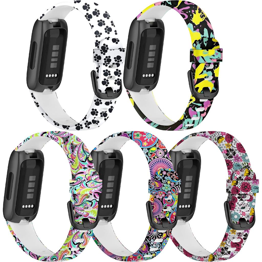 FitTurn[6pack Bands เข้ากันได้กับ Fitbit inspire 3 Fitness Tracker สําหรับผู้หญิงชายหญิงเปลี่ยนสายรั