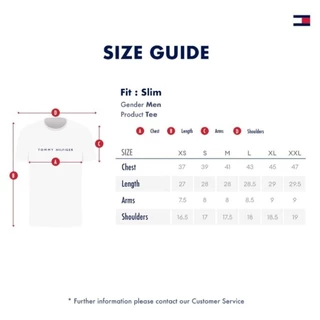 Tommy Hilfiger เสื้อยืดผู้ชาย รุ่น MW0MW16171 YBR - สีขาว ทรง Slim Fit