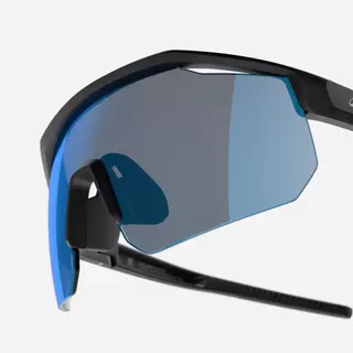Decathlon Adult Cycling Glasses Category 3 แว่นตาจักรยานประเภท 3 สำหรับผู้ใหญ่รุ่น Perf 500 Light - Black/Blue