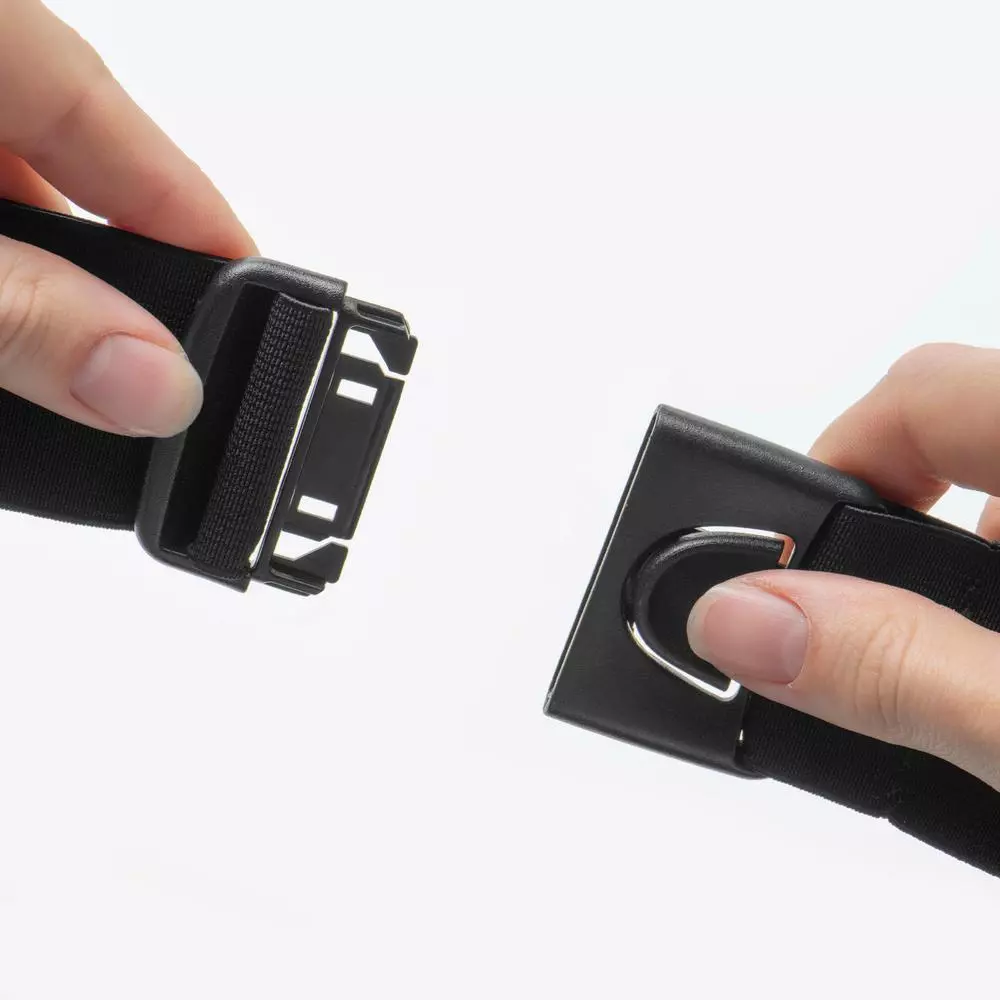 Decathlon Running Belt With 2-Compartment Pockets กระเป๋าคาดเอววิ่ง Kiprun ใส่สมาร์ทโฟนได้ รุ่น Basic 2 - Black thumbnail 3