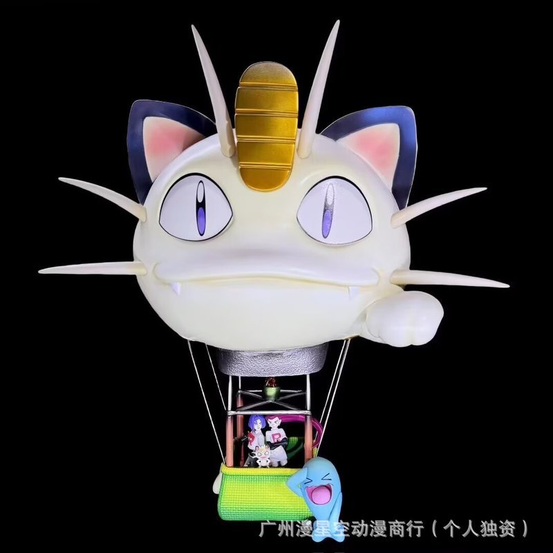 ใหม่ Pokémon Meow Balloon Rockets Musashi Kojiro Meow รับประกันอะนิเมะรูป