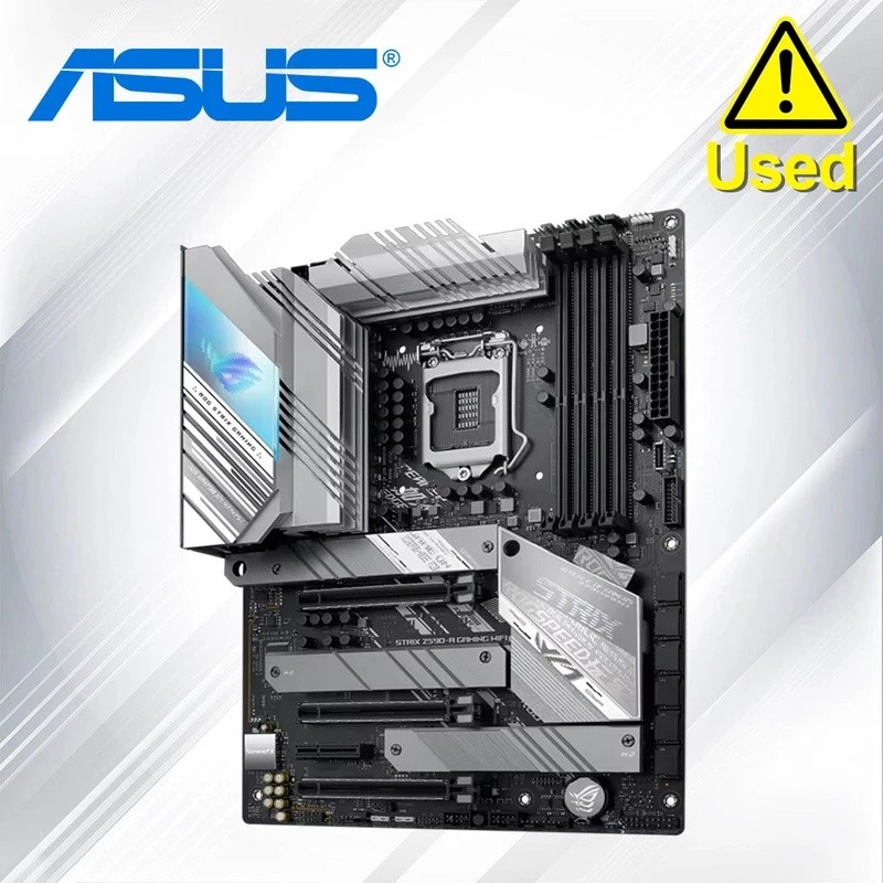ASUS ROG STRIX Z590-A GAMING WIFI เมนบอร์ดซ็อกเก็ต LGA1200 CPU DDR4 5333 (OC) หน่วยความจําชิปเซ็ต Z5