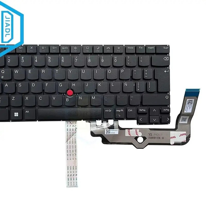 LA คีย์บอร์ดละตินสําหรับ Lenovo Thinkpad T14s Gen 3 E14 R14 Gen5 T14p Gen1 E14 GEN 5 พร้อมจุดไม่มีเป