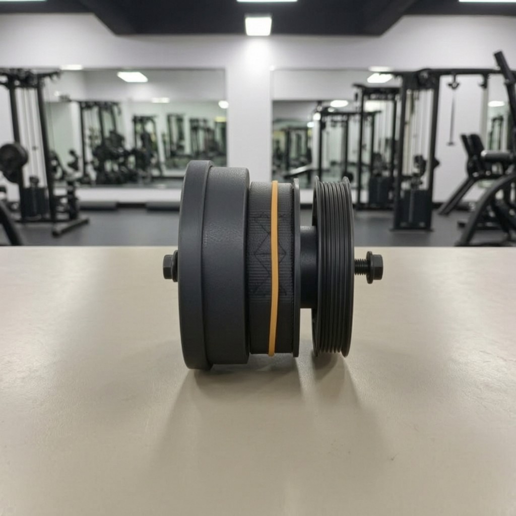 Rowing Machine Strap Recoil Device One-Way Rowing Machine Pulley Replacement Part Heavy-Duty Hardwar