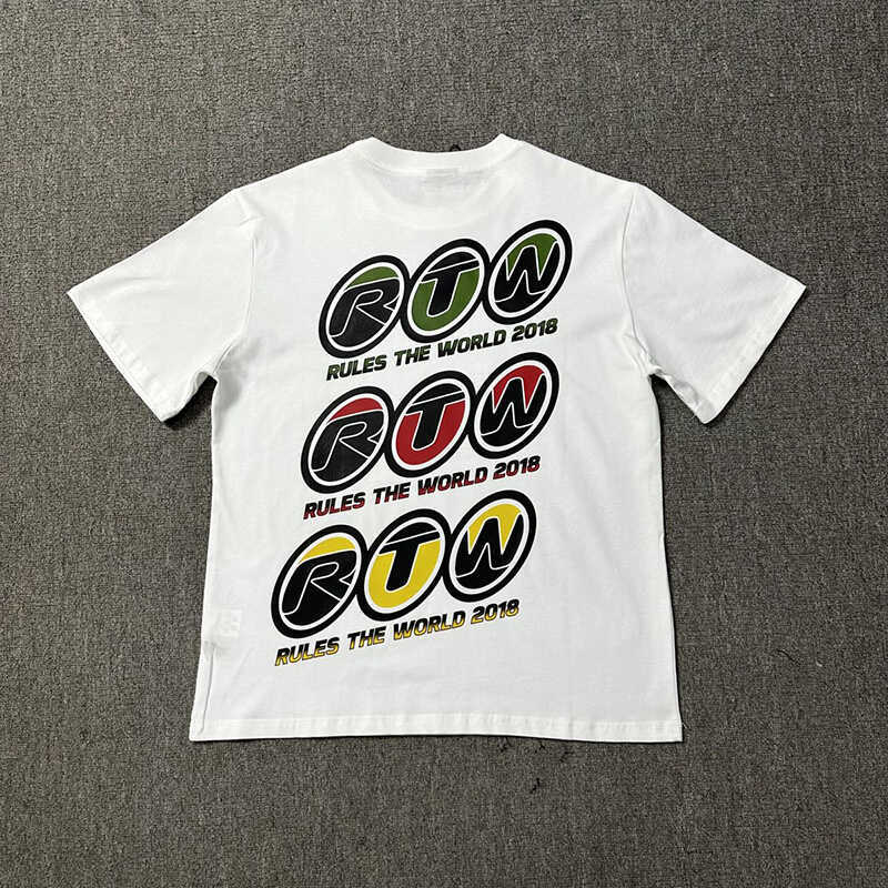 VLONE FOG VLONE FOG CORTEIZ แขนสั้นหลวมพิมพ์อเมริกัน High Street เสื้อยืดผู้ชายผู้หญิง RTW Limited t
