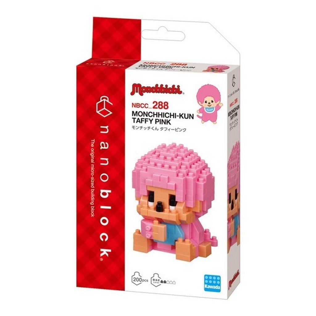 Kawada nanoblock NBCC-288 Monchhichi Kun Taffy Pink 4972825237137 (นาโนบล็อค)