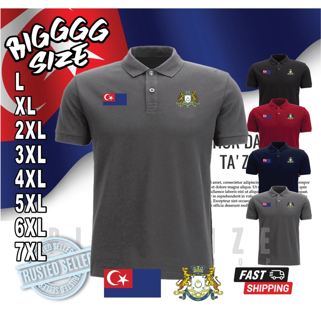 ขนาดใหญ่ผู้ชายเสื้อโปโล JOHOR 10XL 8XL 7XL 6XL 5XL เสื้อโค้ตขนาดใหญ่ Plus S