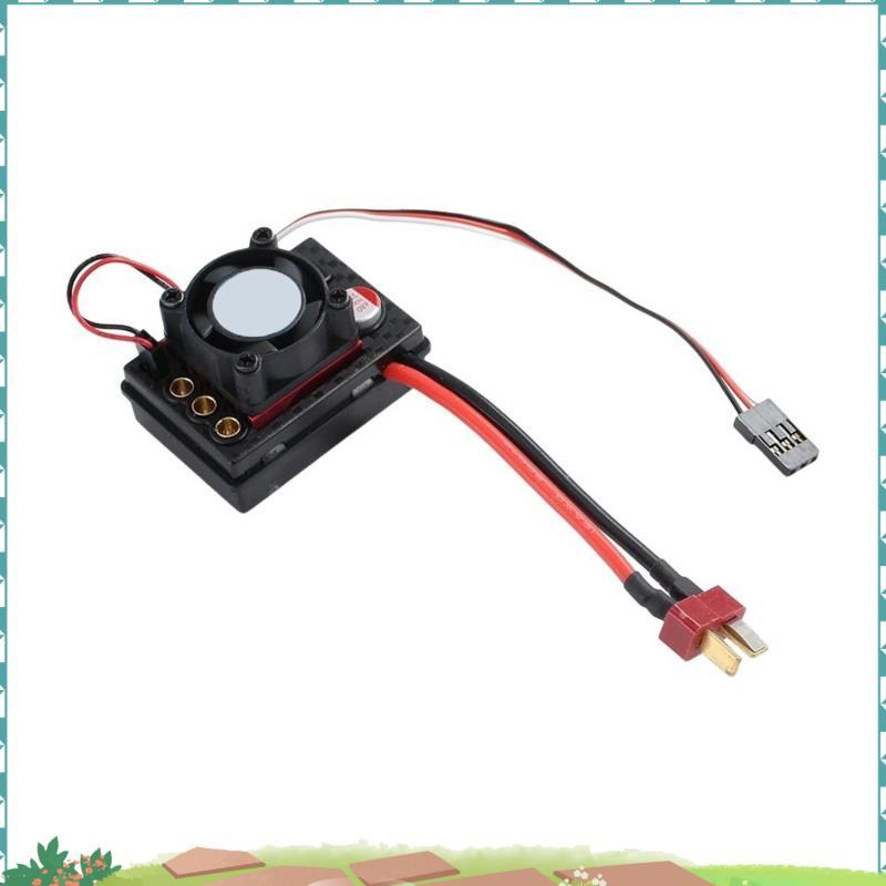 Uejfrdkuwg RC Car อัพเกรด 35A ESC แบบไม่มีแปรงพร้อมพัดลมสําหรับ ?WLtoys? 144010,124017,124016,124007
