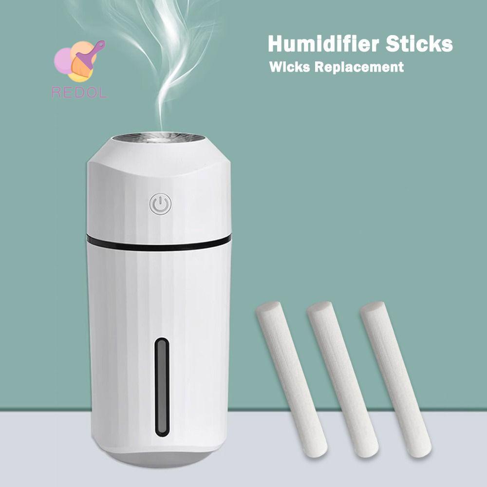 REPKG 50PCS Humidifier Sticks,ฟองน้ําStickผ้าฝ้ายวัสดุกรองSticks,อะไหล่Ultrasonic 8 มม.ขนาดWicksเปลี