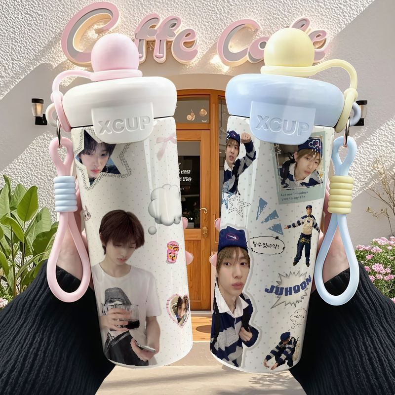 CORTIS/JUHOON/Cortis Golden Master Training Peripheral Thermos Cup ถ้วยกาแฟแบบพกพา/Oodg