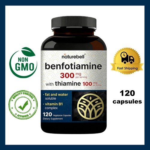 NatureBell Benfotiamine - เบนโฟไทอามีน วิตามินบี1 รูปแบบละลายในไขมัน สนับสนุนระบบประสาทและพลังงาน