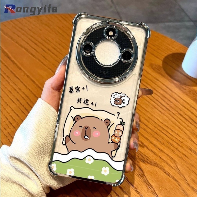 น่ารัก Capybara สําหรับ iQOO 15 13 12 Pro 11 7 U5x U3 U3x U1 U1x Neo 5 SE Z3 เคสโทรศัพท์ชุบหรูหราการ