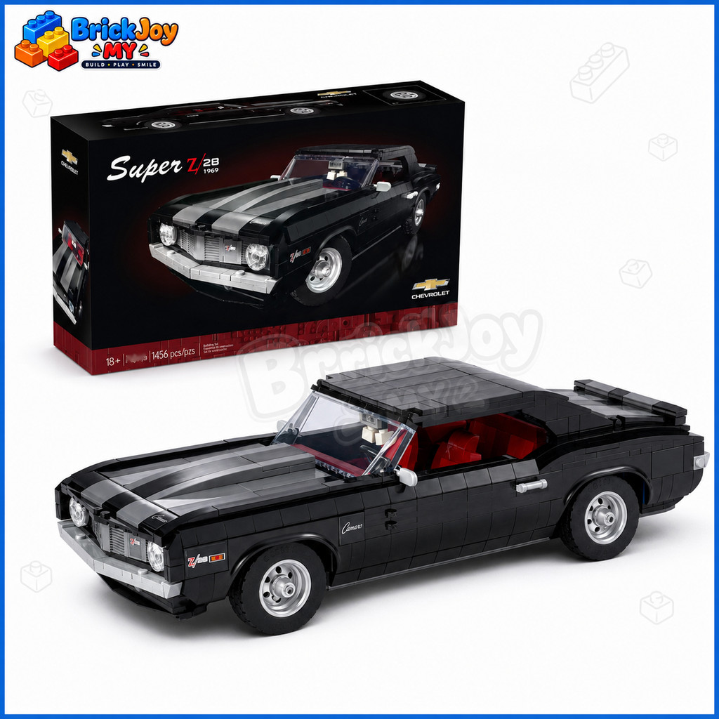 10304 Camaro Z/28 1969 รถอาคารบล็อก 1450 + PCS คลาสสิกรถประกอบรุ่นเครื่องประดับก่อสร้างอิฐของเล่นสํา