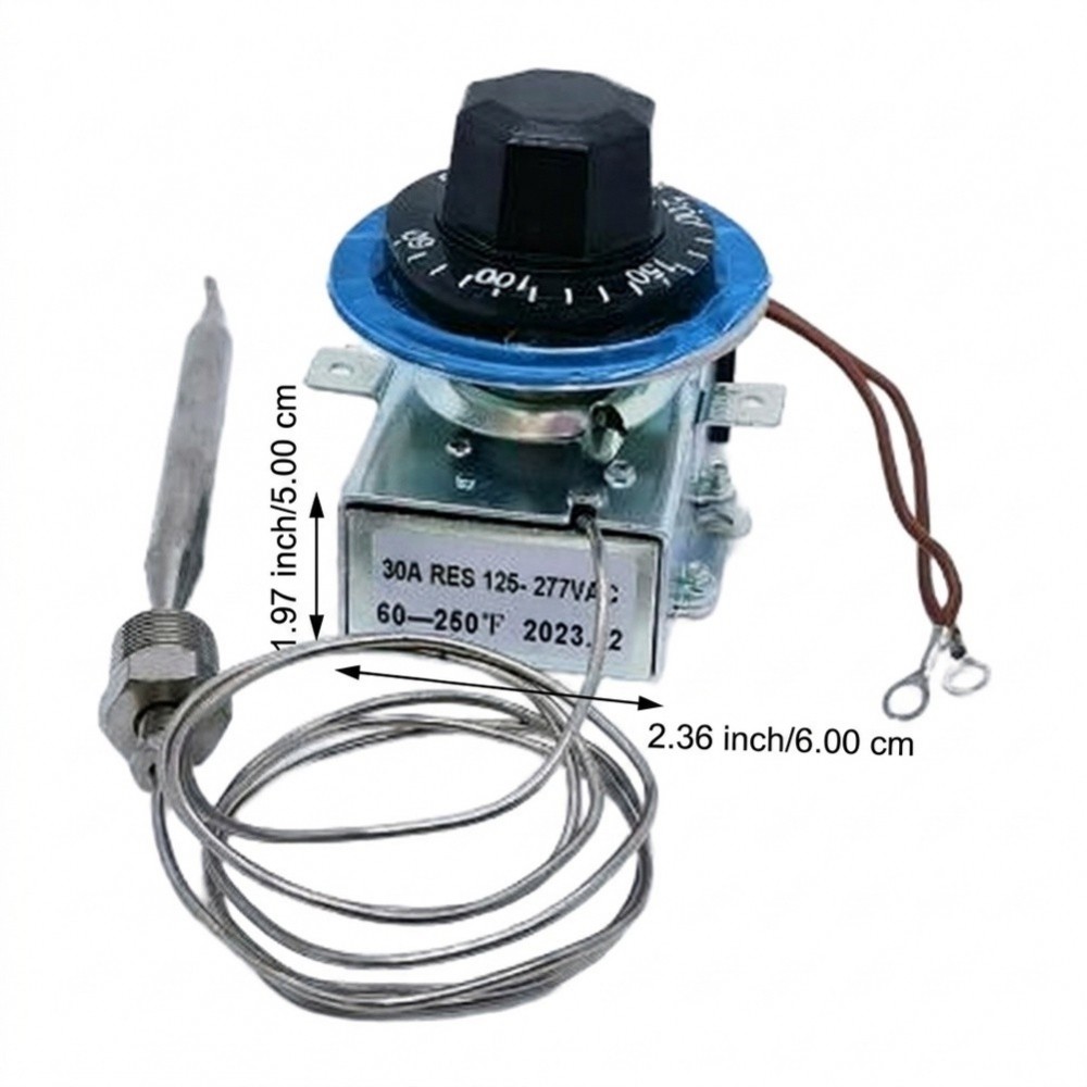 เทอร์โมสตัทสําหรับงานหนัก 30A สําหรับการติดตั้งที่รองรับ Robertshaw 60F-250F Range