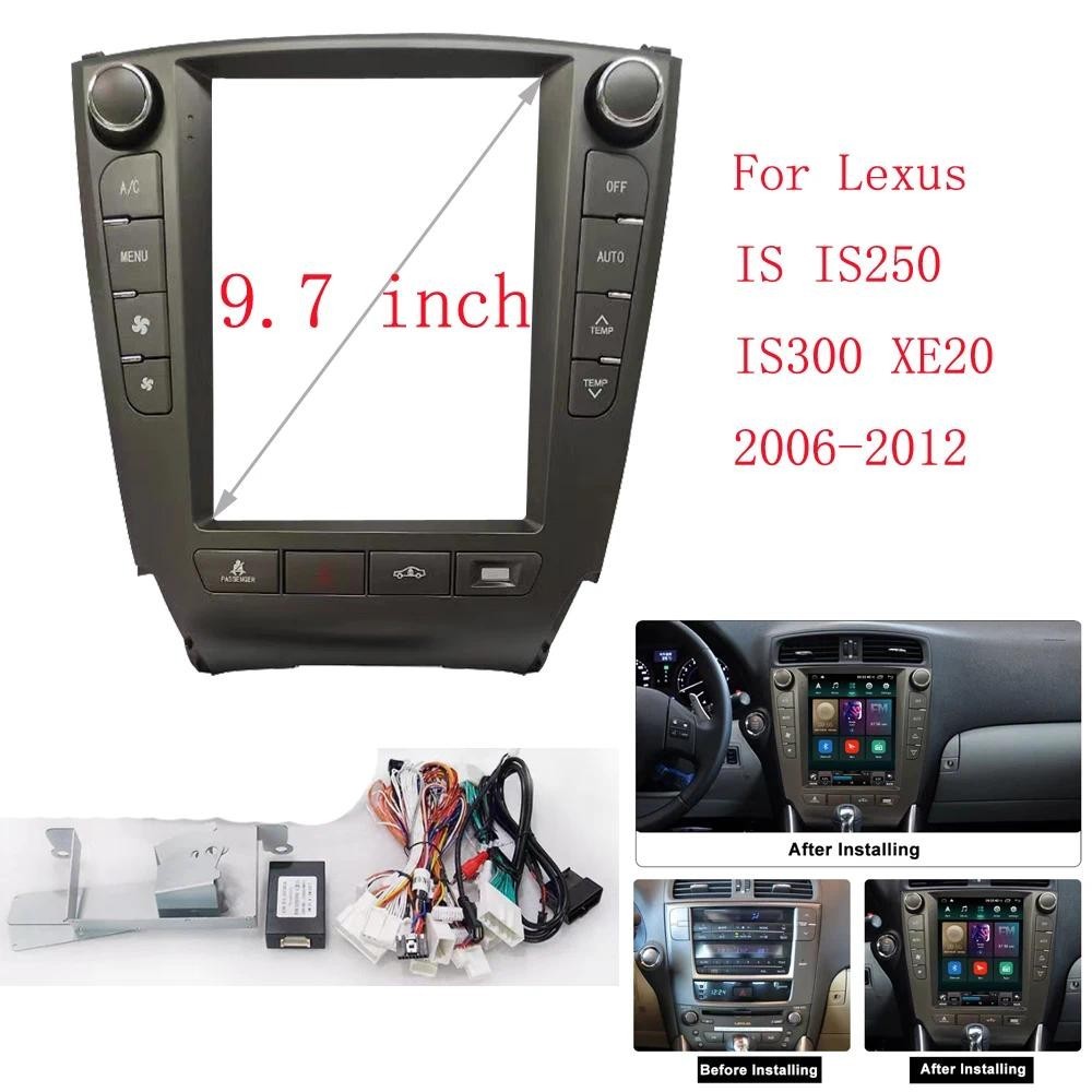 9.7 นิ้วสําหรับ Lexus IS250 IS300 XE20 2005-2012 รถวิทยุ Android MP5 GPS สเตอริโอเครื่องเล่น 2Din หั