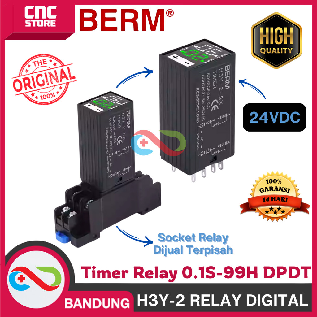 DIGITAL TIMER RELAY/DIGITAL TIMER RELAY H3Y-2 24VDC - DIGITAL H3Y-2 RELAY DIGITAL Timer Relay 0.1S-9