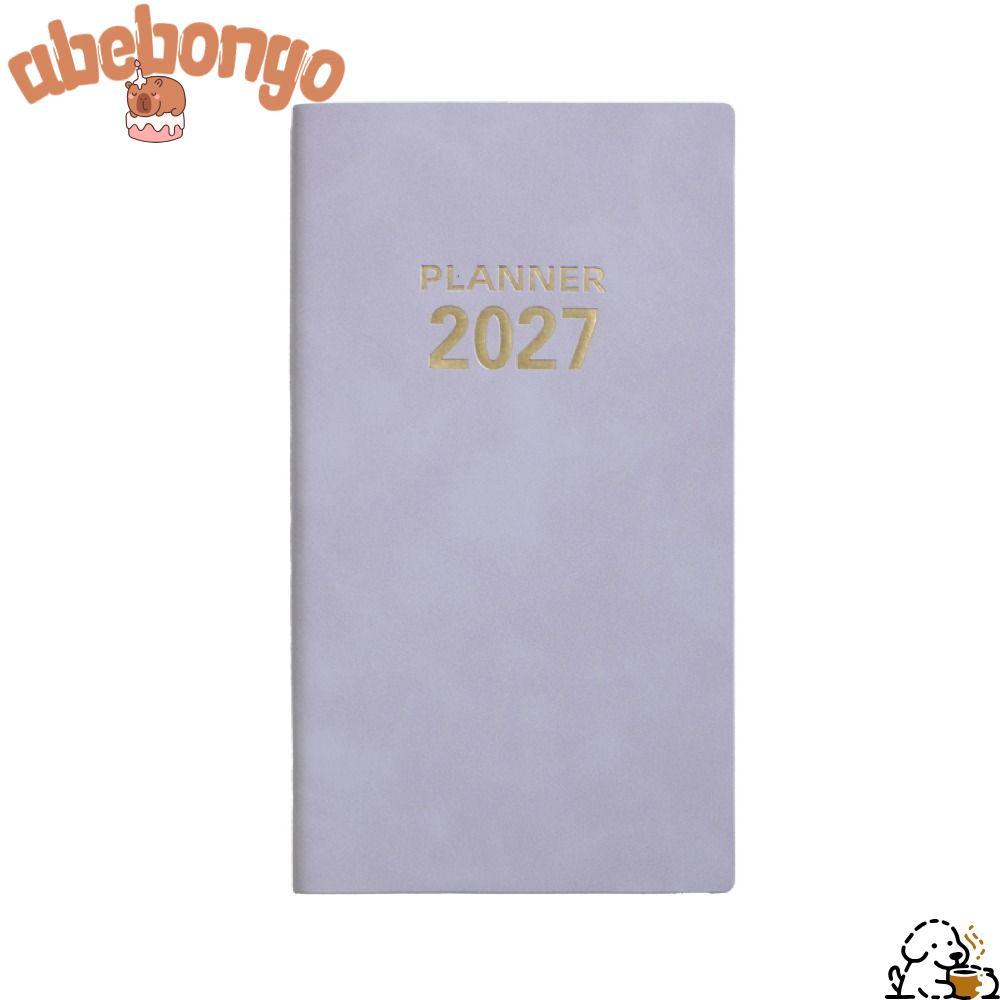 ABEBONGONY 2027 Schedule Book, To Do List Textured PU Agenda Book, Portable Planner Reminder A6 Dail