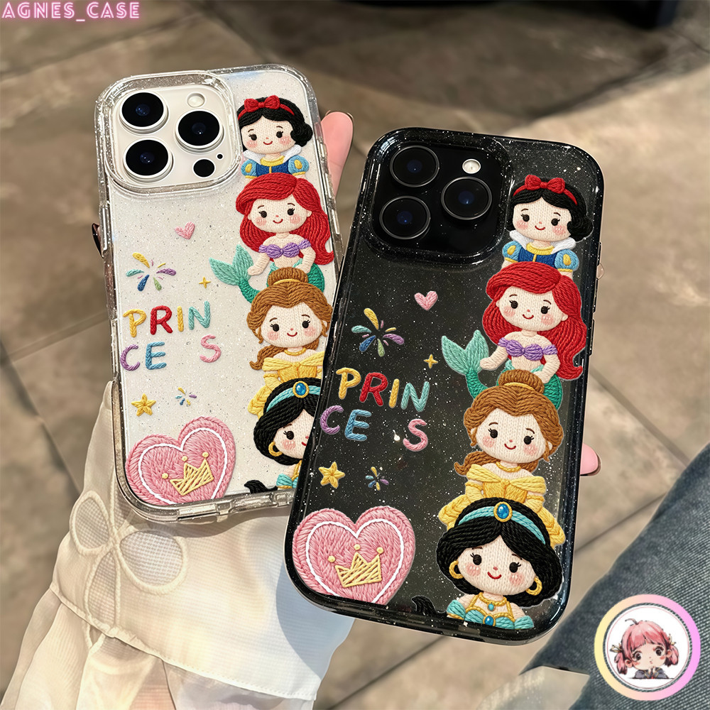 เคสมือถือวีโว่ สต๊อกในไทย เจ้าหญิง หัวใจ แฮปปี้ เคสใสนิ่มแวววาว For VIVO Y93 Y36 Y28 Y91 IQOOU1X4G Y