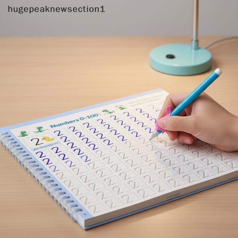 Bigpeaknewsection1 3D Grooved Reusable เด็ก Handwriting Training Copybook สําหรับตัวเลขการประดิษฐ์ตั