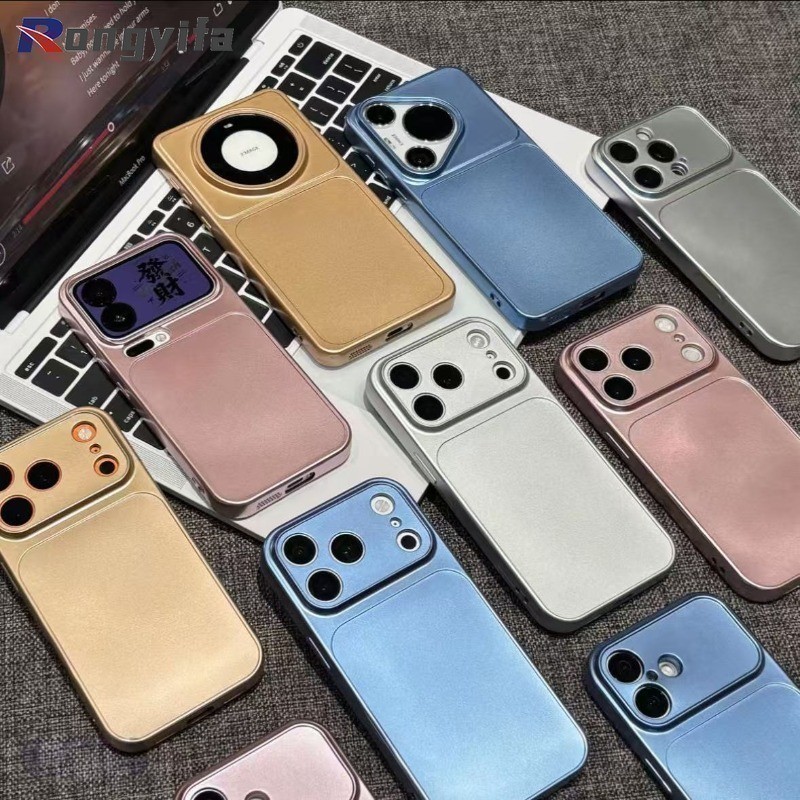 หรูหราเคสโทรศัพท์สําหรับ iQOO Neo 10 9S Pro Plus 8 Z9 Turbo Plus Z9X Z7 Pro Z7i Z6 Lite U5X U3 U1 U1X สีทึบปกหลังน่ารักเรียบง่ายสีเมทัลลิคธุรกิจ Soft Case