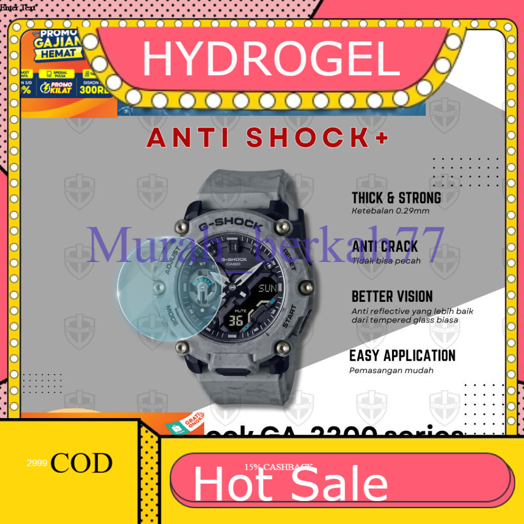 ANTI-SCRATCH HYDROGEL สําหรับ Casio G-Shock GA2200 GA 2200