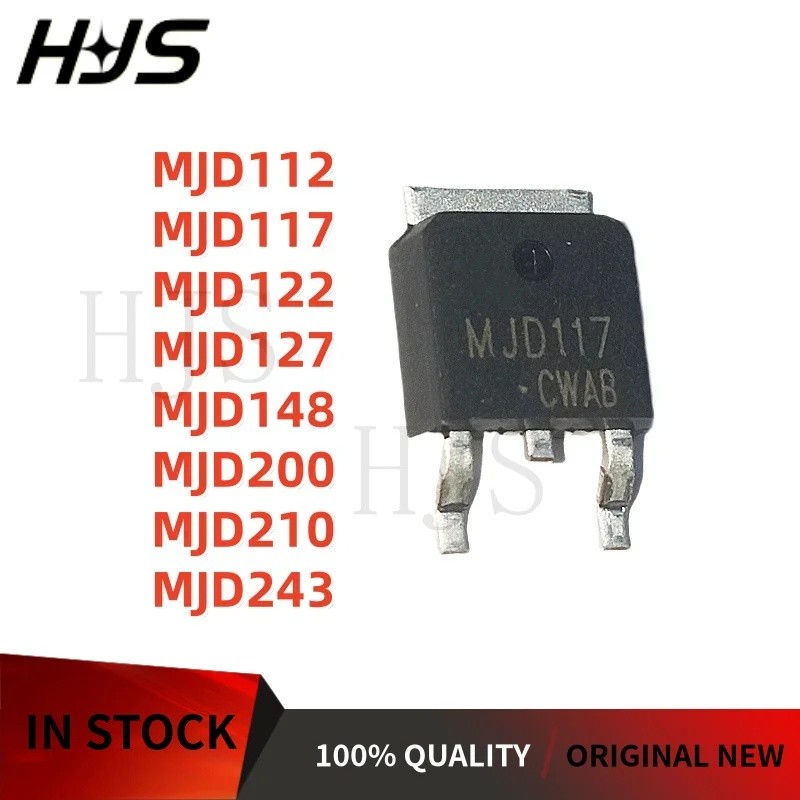 5PCS MJD148 MJD117 MJD112 MJD122 MJD210 MJD200 MJD243 MJD127 TO-252 ทรานซิสเตอร์ยี่ห้อใหม่ในสต็อก