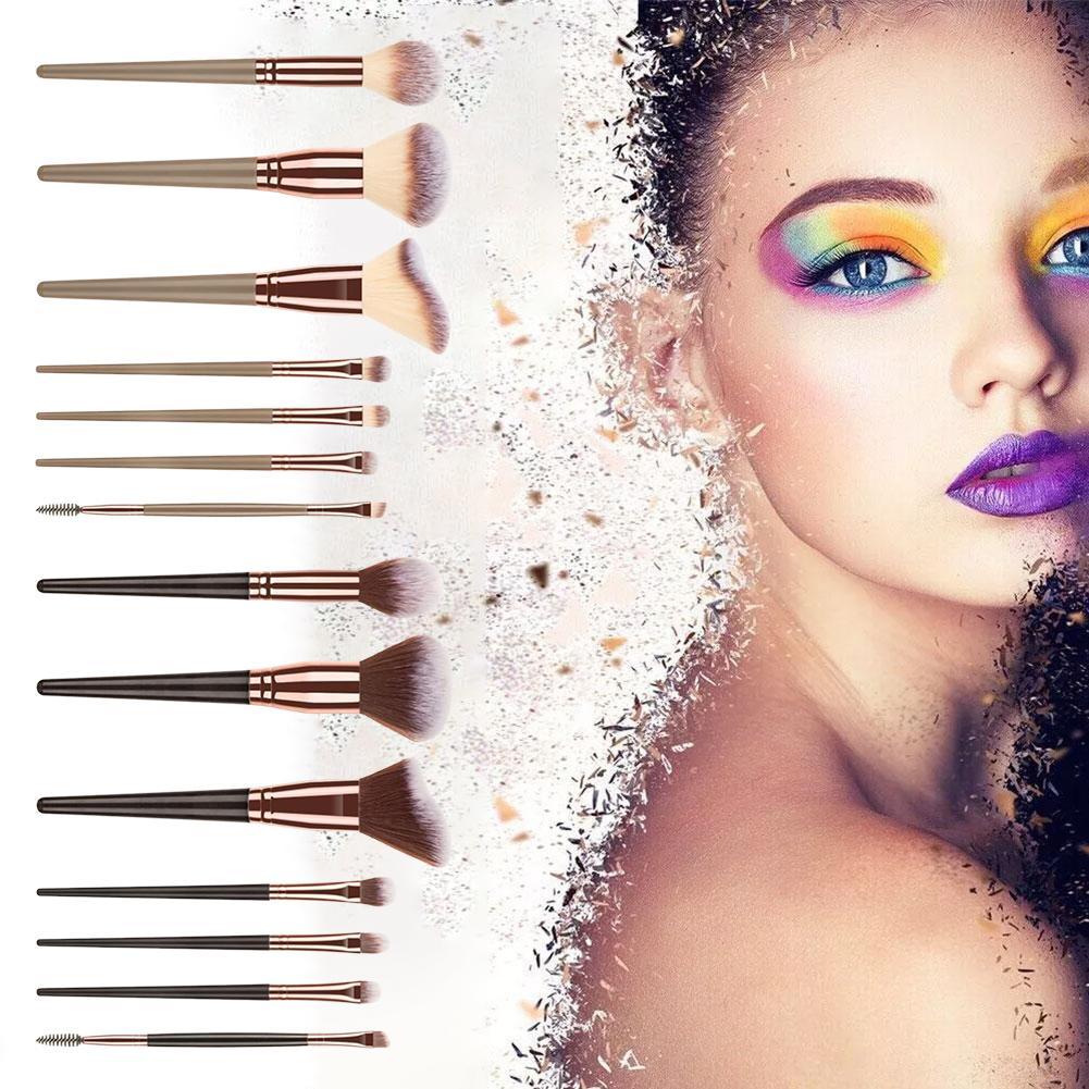 แปรงแต่งหน้า Eye Makeup Beauty Tool Foundation Brush Kit Portable Foundation Brush Makeup Y9d3