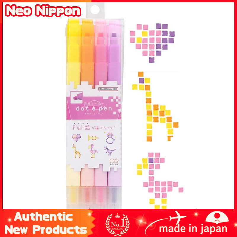 SUN-STAR Dot e Pen - Water-Based Markers Set (A & B Styles) with 8 Color Options