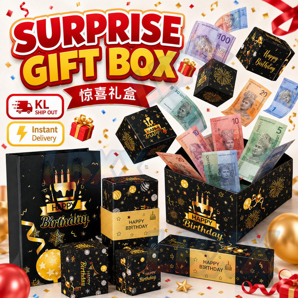 Surprise Explosion Box กล่องเงินวันเกิด ครู Hadiah Hari Guru Pop Up Bounce Box